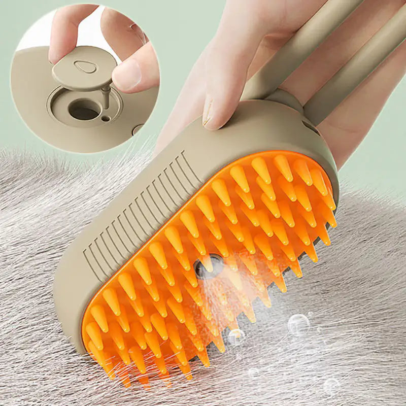 Cepillo para mascotas con vapor | Elimina pelo y desinfecta fácilmente