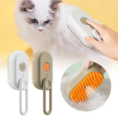 Cepillo para mascotas con vapor | Elimina pelo y desinfecta fácilmente